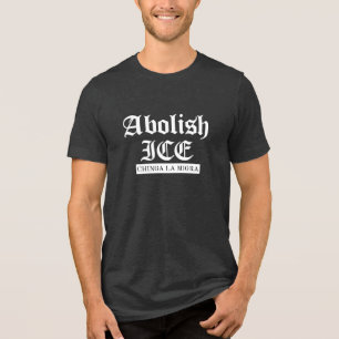Camiseta Abolir ICE – Declaração de Protesto Gótico