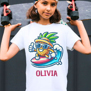 Camiseta Abolis Abacaxi Ataca as Ondas Personalizado