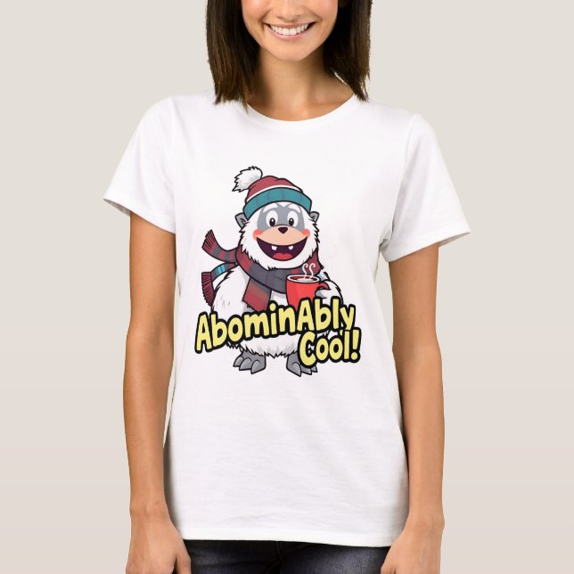 Camiseta Abominavelmente Legal Winter Yeti Design (Frente)