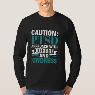 Camiseta Abordagem com Café e Bondade - Consciência PTSD