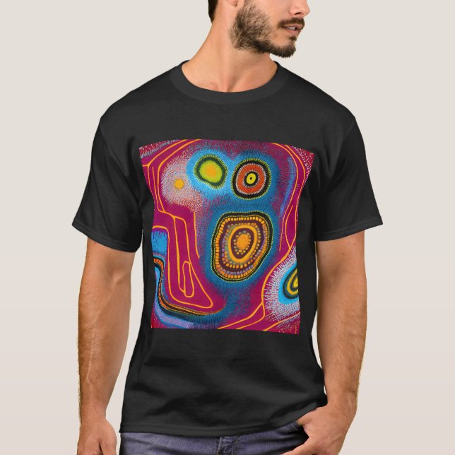 Camiseta Aboriginal Abstrato Art Vol 01 (Frente)