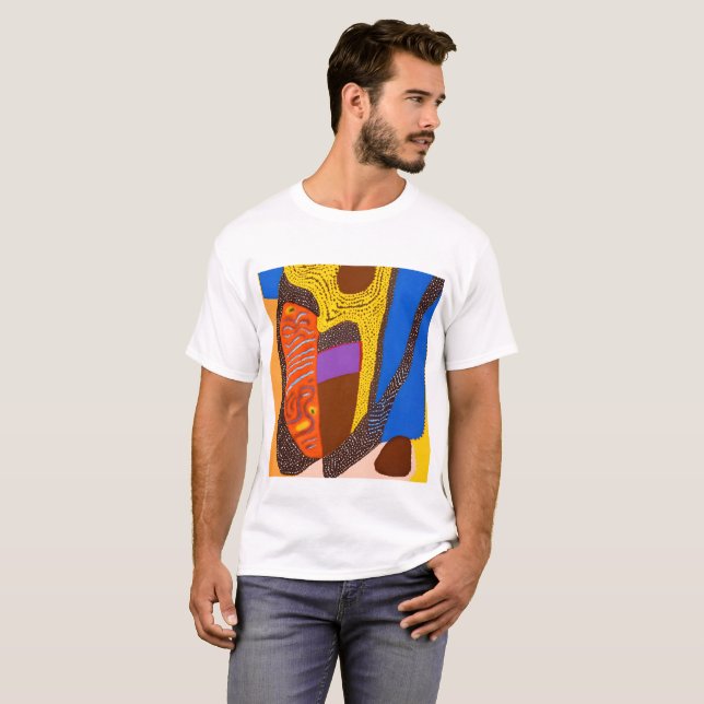 Camiseta Aboriginal Abstrato Art Vol 09 (Frente Completa)