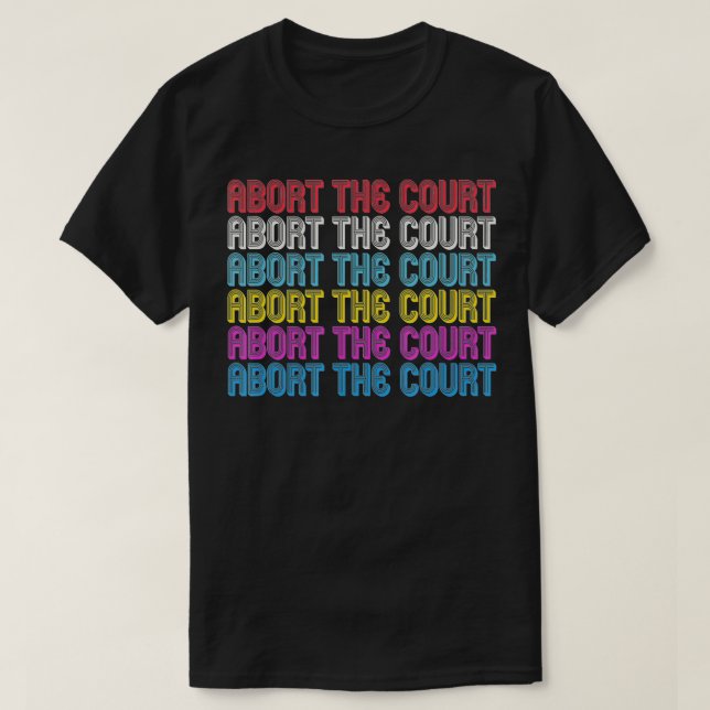 Camiseta Abortar o Tribunal8 (Frente do Design)