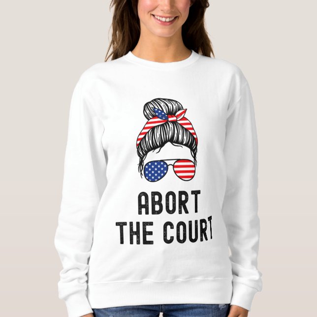Camiseta Abortar O Tribunal Pro-Choice Support Roe V Wade F (Frente)