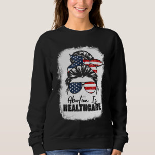 Camiseta Aborto é Mensagem de saúde troco US Flag Pro-Choic