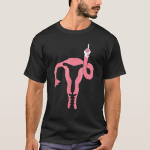 Camiseta Aborto É Utero De Saúde Dedo Médio Pro Ch