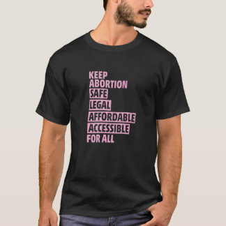 Camiseta Aborto Seguro Legal Acessível Acessível Para Todos