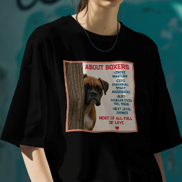 Camiseta About Boxers Funny & Loving Boxer Dog Quote Design