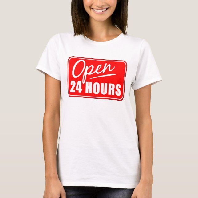 Camiseta Abra 24 horas (Frente)