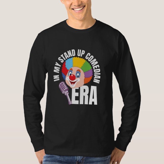 Camiseta Abra Mic Levante Comedy Funny Microphone Stand Up (Frente)