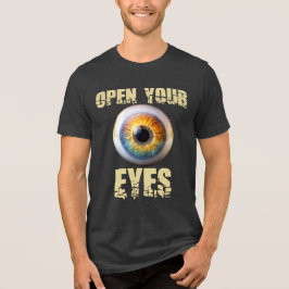 Camiseta Abra Seus Olhos, Design de Globo Ocular