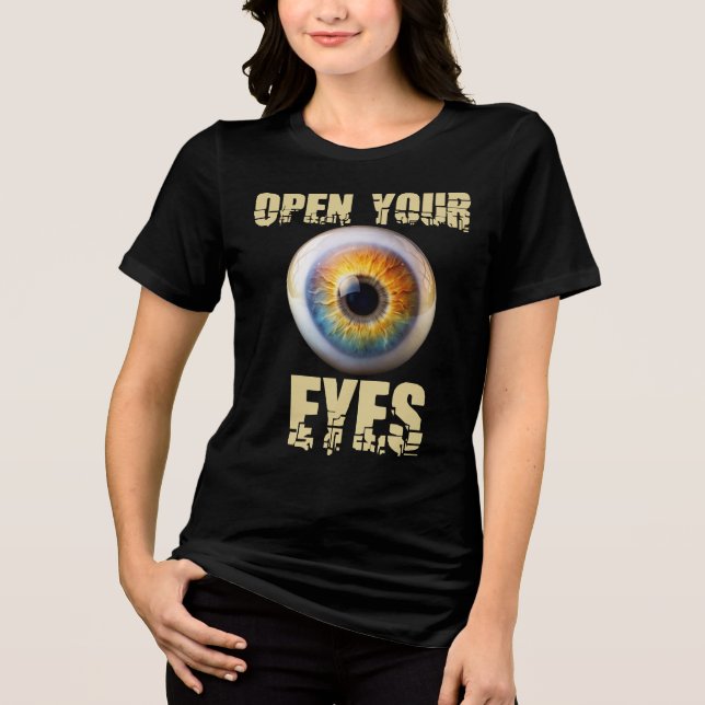 Camiseta Abra Seus Olhos, Design de Olho (Frente)