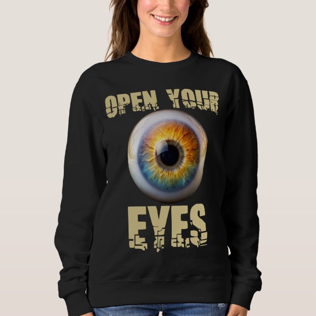Camiseta Abra Seus Olhos, Design de Olho (Frente)