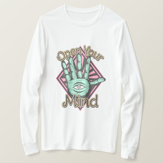 Camiseta Abra sua mente (Frente do Design)