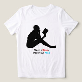 Camiseta Abra um Livro, Abra sua Mente – Design de Amante d