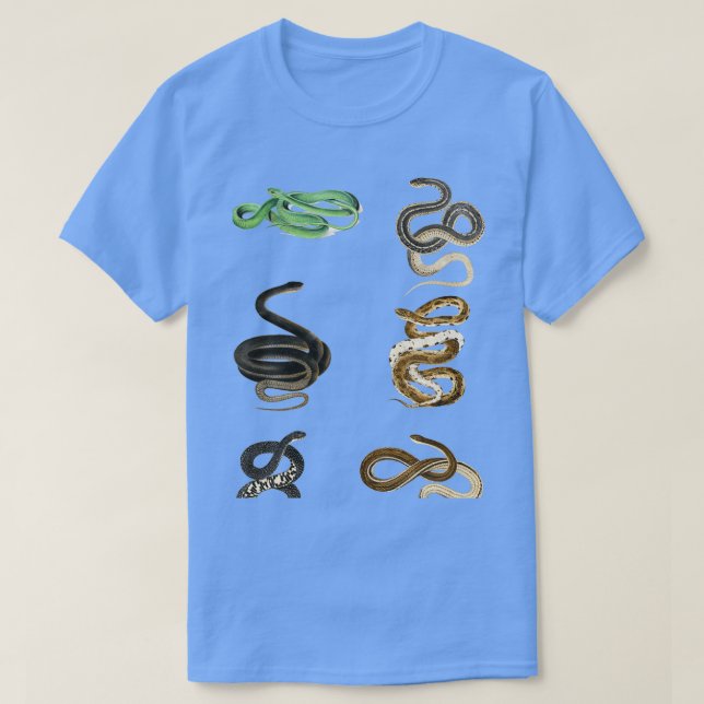 Camiseta abraça adesivos de cobra (Frente do Design)