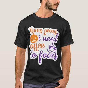 Camiseta abracadabra, eu preciso de café para me concentrar
