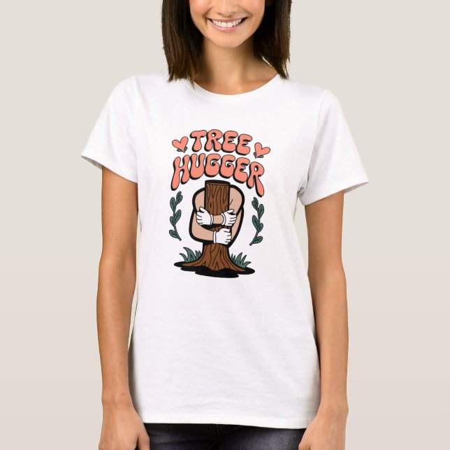 Camiseta Abraçador de Árvores – Amante da Natureza Ecológic (Frente)