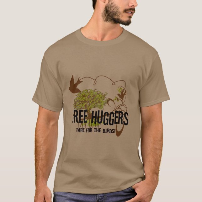 Camiseta Abraçadores de Árvores São Para os Pássaros (Frente)