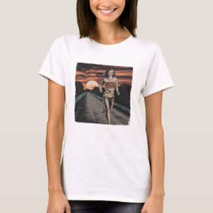 Camiseta Abraçando a Estrada: O Amor da Mulher pelo Corrida