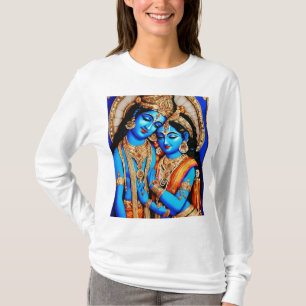Camiseta Abraçando o Amor Divino de Lord Radha Krishna