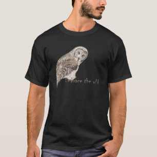 Camiseta Abraçar a cotação das aves aquáticas da coruja sel