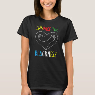 Camiseta Abraçar a História Negra Mês de Melanina Depois
