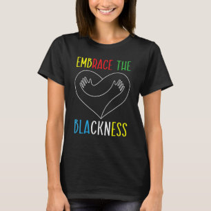 Camiseta Abraçar a História Negra Mês de Melanina Depois