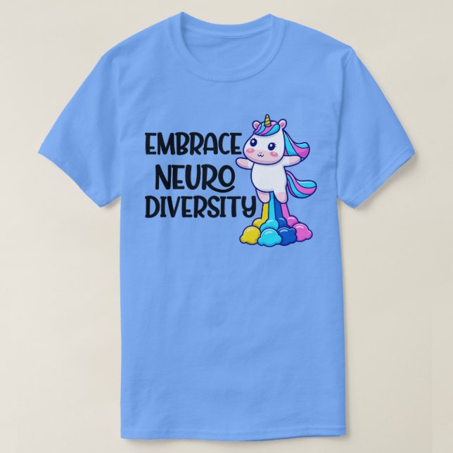 Camiseta abraçar a neurodiversidade14 (Frente do Design)