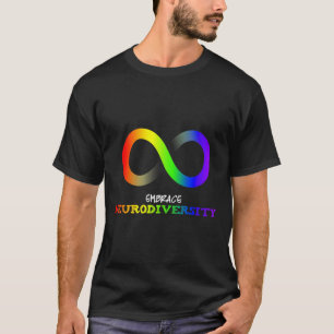 Camiseta Abraçar a Neurodiversidade Autismo Asd Tdah Arco-í