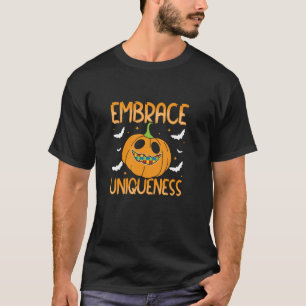 Camiseta Abraçar a Singularidade no Halloween Autismo Prism