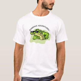 Camiseta abraçar aventura cocodrille
