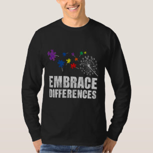 Camiseta Abraçar Diferenças Crianças Autistas Sensibilizaçã