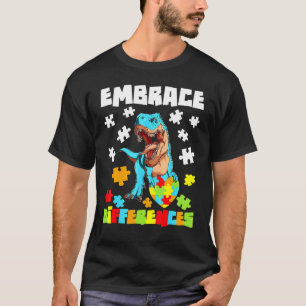 Camiseta Abraçar Diferenças Quebra-cabeça Autista Conscient