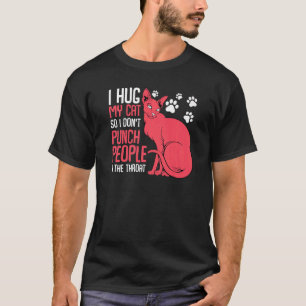 Camiseta Abraçar Gato Pet Animal Com Humor De Gatinho