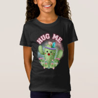 Abraçar-me Cactus Engraçado Roupa para Crianças T-