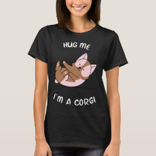 Camiseta Abraçar-Me I X M Um Corgi Engraçado Corgi Corgi Mã