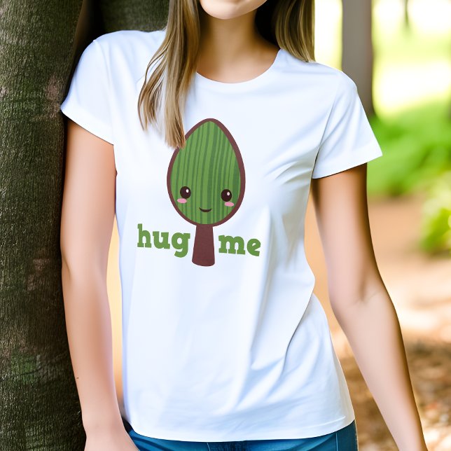 Camiseta Abraçar-me Kawaii Tree Hugger Shirt (Criador carregado)