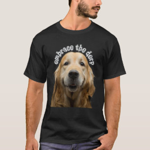 Camiseta Abraçar o Derp Derpy Dog Derpy Golden Retriever 