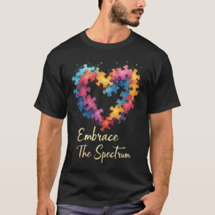 Camiseta Abraçar o Espectro Mês de Conscientização do Autis