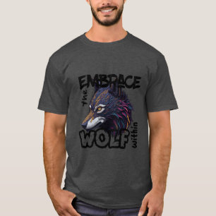 Camiseta Abraçar o lobo no interior
