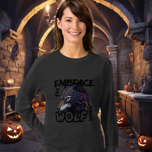 Camiseta Abraçar o lobo no interior