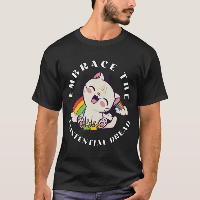 Camiseta Abraçar o temor existencial (Frente)
