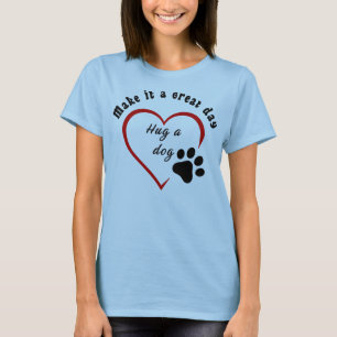 Camiseta Abraçar um Cão