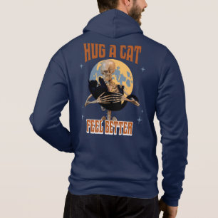 Camiseta Abraçar um Gato Sinta-se Melhor Humor de Gato Intr