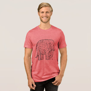 Camiseta Abrace a legância com o elefante retrô de Leo Gest