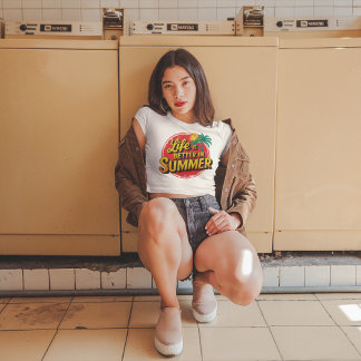 Camiseta Abrace a luz do sol: A vida é melhor no verão!