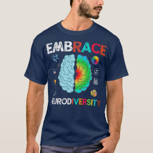 Camiseta Abrace a neurodiversidade Adote o ADHD Autismo ASD