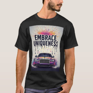 Camiseta 🏎️ Abrace a Singularidade Arte em Grafite de Carr