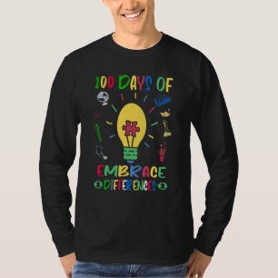 Camiseta Abrace Diferenças Autismo Educação 100 Dias De S